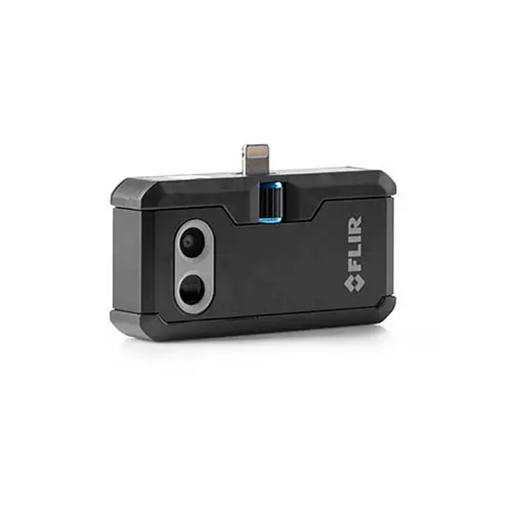Teledyne FLIR FLIR ONE PRO IOS angled view dual lens black body lightning connector 