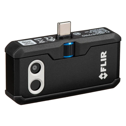 Teledyne FLIR FLIR ONE PRO IOS close up side view usb c connector visible.