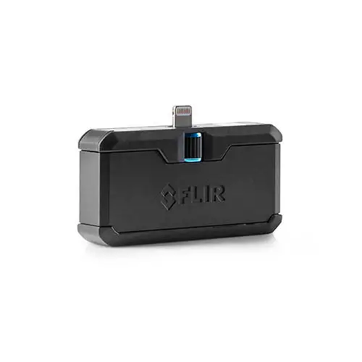 Teledyne FLIR FLIR ONE PRO IOS front view black case lightning connector.