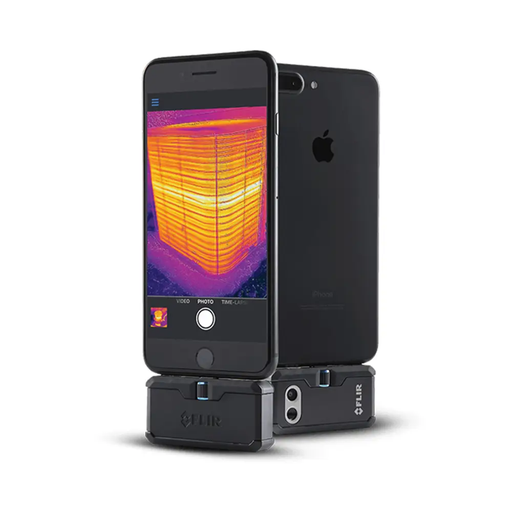 Teledyne FLIR FLIR ONE PRO IOS thermal view attached to iphone showing heat detection.