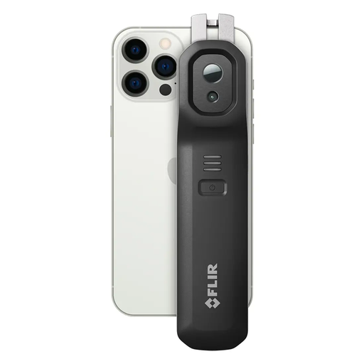 Teledyne Flir One Edge Compact Thermal Camera attached to smartphone black body.