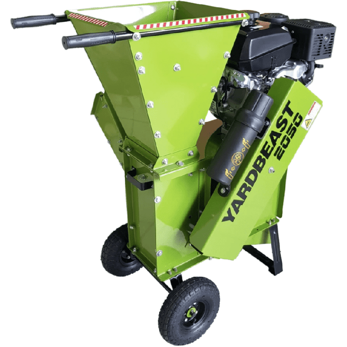 YardBeast 2050RX top angle green body black engine.